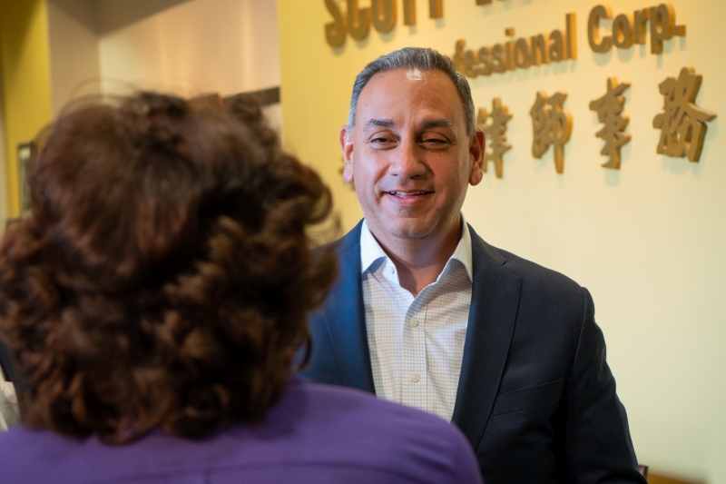 Gil Cisneros speaking